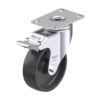 4 Inch Light Duty Swivel Caster with Nylon 6 Wheel and Stop-Fix Brake