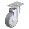 4 Inch Light Duty Swivel Caster with Blickle Thermoplastic Rubber Wheel and Polypropylene Core