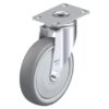 5 Inch Light Duty Swivel Caster with Blickle Thermoplastic Rubber Wheel and Double Ball Bearing
