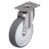 5 Inch Stainless Steel Light Duty Swivel Caster with Blickle Thermoplastic Polyurethane Wheel