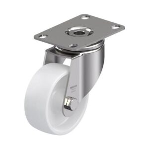 3-1/8 Inch Stainless Steel Light Duty Swivel Caster with Nylon 6 Wheel