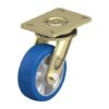 6 Inch Welded Steel Swivel Caster with Blickle Besthane Soft Polyurethane Wheel