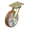 8 Inch Chemical Resistant Welded Steel Swivel Caster with Blickle Besthane Polyurethane Wheel
