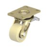 4 Inch Welded Steel Swivel Caster with Cast Nylon Wheel and Stop-Top Brake