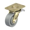 5 Inch Welded Steel Swivel Caster with Nylon 6 Wheel and Stop-Top Brake