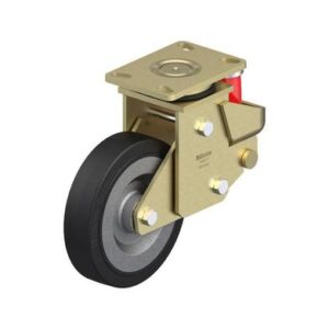 8 Inch Welded Steel Swivel Caster with Blickle EasyRoll Rubber Wheel
