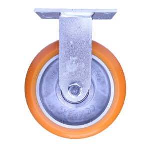 6 Inch Kingpinless Rigid Caster With Polyurethane Wheel