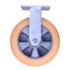 8 Inch Kingpinless Rigid Caster with High Capacity Radius Tread Polyurethane Wheel