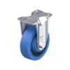 4 Inch Rigid Caster with Blickle EasyRoll Rubber Wheel and Nylon 6 Core