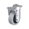 3-1/2 Inch Rigid Caster with Blickle EasyRoll Rubber Wheel