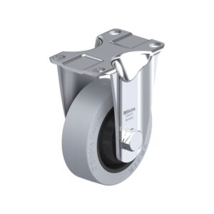 3-1/2 Inch Rigid Caster with Blickle EasyRoll Rubber Wheel