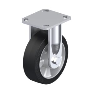 6 Inch Industrial Rigid Caster with Blickle EasyRoll Rubber Wheel