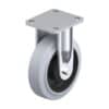 6-5/16 Inch Industrial Rigid Caster with Blickle EasyRoll Rubber Wheel