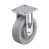 6-5/16 Inch Industrial Rigid Caster with Blickle Heavy Duty Nylon Wheel