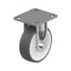 5 Inch Stainless Steel Rigid Caster with Blickle Thermoplastic Polyurethane Wheel
