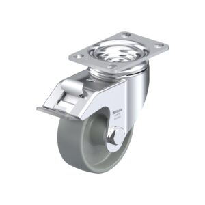 3-1/2 Chemical Resistant Swivel Caster with Nylon 6 Wheel and Stop-Fix Brake