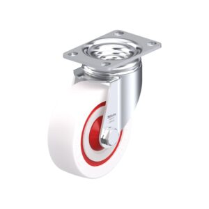 4 Inch Chemical Resistant Swivel Caster with Nylon 6 Wheel and Double Ball Bearing