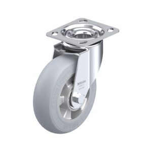 6-5/16 Inch Swivel Caster with Blickle SoftMotion Rubber Wheel