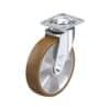 8 Inch High Capacity Swivel Caster with Blickle Besthane Polyurethane Wheel