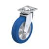 8 Inch Swivel Caster with Blickle Besthane Soft Polyurethane Wheel with Extra Crowned Running Tread