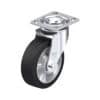 6 Inch Swivel Caster with Blickle EasyRoll Rubber Wheel and Alumnium Core