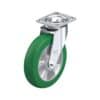 8 Inch Swivel Caster with Blickle Softhane Wheel with Swivel Head Seal and Extra Crowned Running Tread