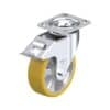 6 Inch Swivel Caster with Blickle Extrathane Wheel with Swivel Head Seal and Stop-Fix Brake
