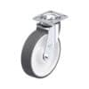 8 Inch High Capacity Swivel Caster with Blickle Thermoplastic Polyurethane Wheel and Swivel Head Seal