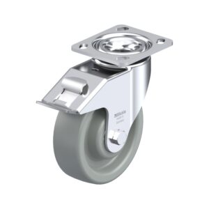 6 Inch Heavy Duty Swivel Caster with Nylon 6 Wheel with Swivel Head Seal and Stop-Fix Brake