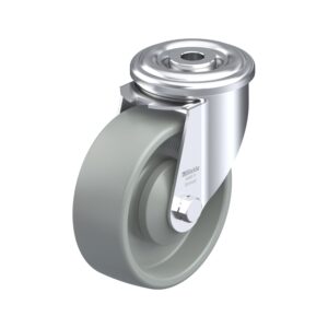 4 Inch Swivel Caster with Blickle Nylon 6 Wheel and Double Ball Bearing