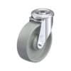 5 Inch Swivel Caster with Blickle Nylon 6 Wheel with Double Ball Bearing and Strong Central Kingpin