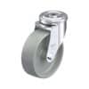 6 Inch Swivel Caster with Blickle Nylon 6 Wheel with Double Ball Bearing and Strong Central Kingpin