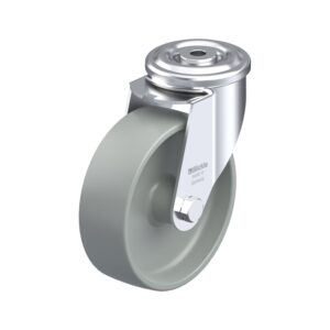 6 Inch Swivel Caster with Blickle Nylon 6 Wheel with Double Ball Bearing and Strong Central Kingpin