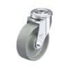 6 Inch Swivel Caster with Blickle Chemically-Resistant Nylon 6 Wheel with Double Ball Bearing and Strong Central Kingpin