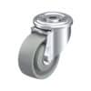 3-1/8 Inch Swivel Caster with Blickle Chemically-Resistant Nylon 6 Wheel with Double Ball Bearing and Strong Central Kingpin