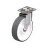 8 Inch Stainless Steel Swivel Caster with Blickle Thermoplastic Polyurethane Wheel