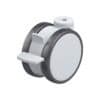 5 Inch Twin Wheel Swivel Caster with Blickle Thermoplastic Polyurethane Wheel and Stop-Fix Brake