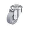 4 Inch Heavy Duty Swivel Caster with Blickle EasyRoll Rubber Wheel and Double Ball Bearing