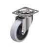 5 Inch Stainless Steel Swivel Caster with Blickle EasyRoll Rubber Wheel