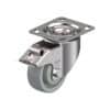 4 Inch Stainless Steel Swivel Caster with Nylon 6 Wheel with Double Ball Bearing and Stop-Fix Brake