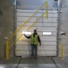Save-ty Yellow Vertical Lifting Loading Dock Gate