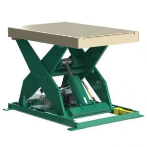 Industrial Hydraulic Scissor Lift Table with 2000 pounds capacity from Barron Equipment