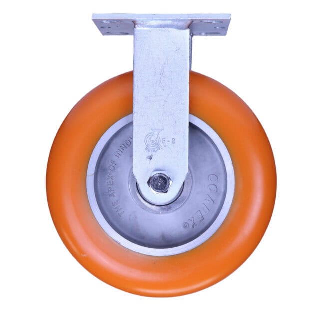 8 Inch Industrial Rigid Caster with Polyurethane Wheel