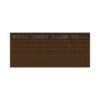 steel faux wood walnut garage door on clearance