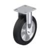 8 Inch High Capacity Industrial Rigid Caster with Blickle EasyRoll Rubber Wheel