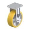 6 Inch Industrial Rigid Caster with Blickle Extrathane Polyurethane Wheel