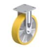 8 Inch High Capacity Industrial Rigid Caster with Blickle Extrathane Polyurethane Wheel