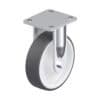 6-5/16 Inch Industrial Rigid Caster with Blickle Thermoplastic Polyurethane Wheel