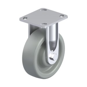 6 Inch Industrial Rigid Caster with Blickle Heavy Duty Nylon Wheel