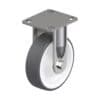 6 Inch Stainless Steel Rigid Caster with Blickle Thermoplastic Polyurethane Wheel